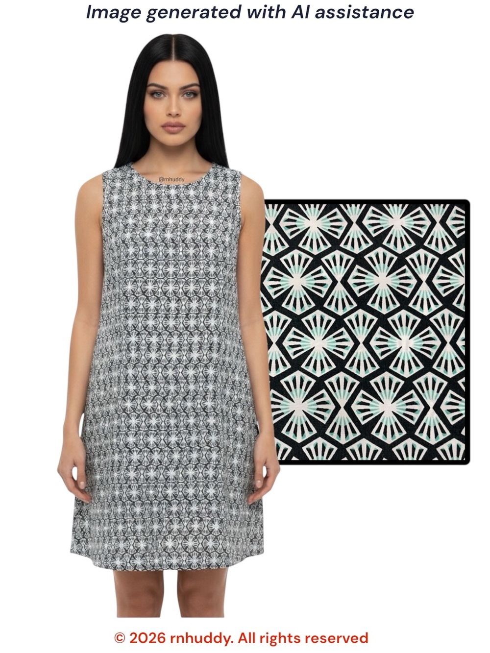 Halogen petite XS geometric printed shift dress